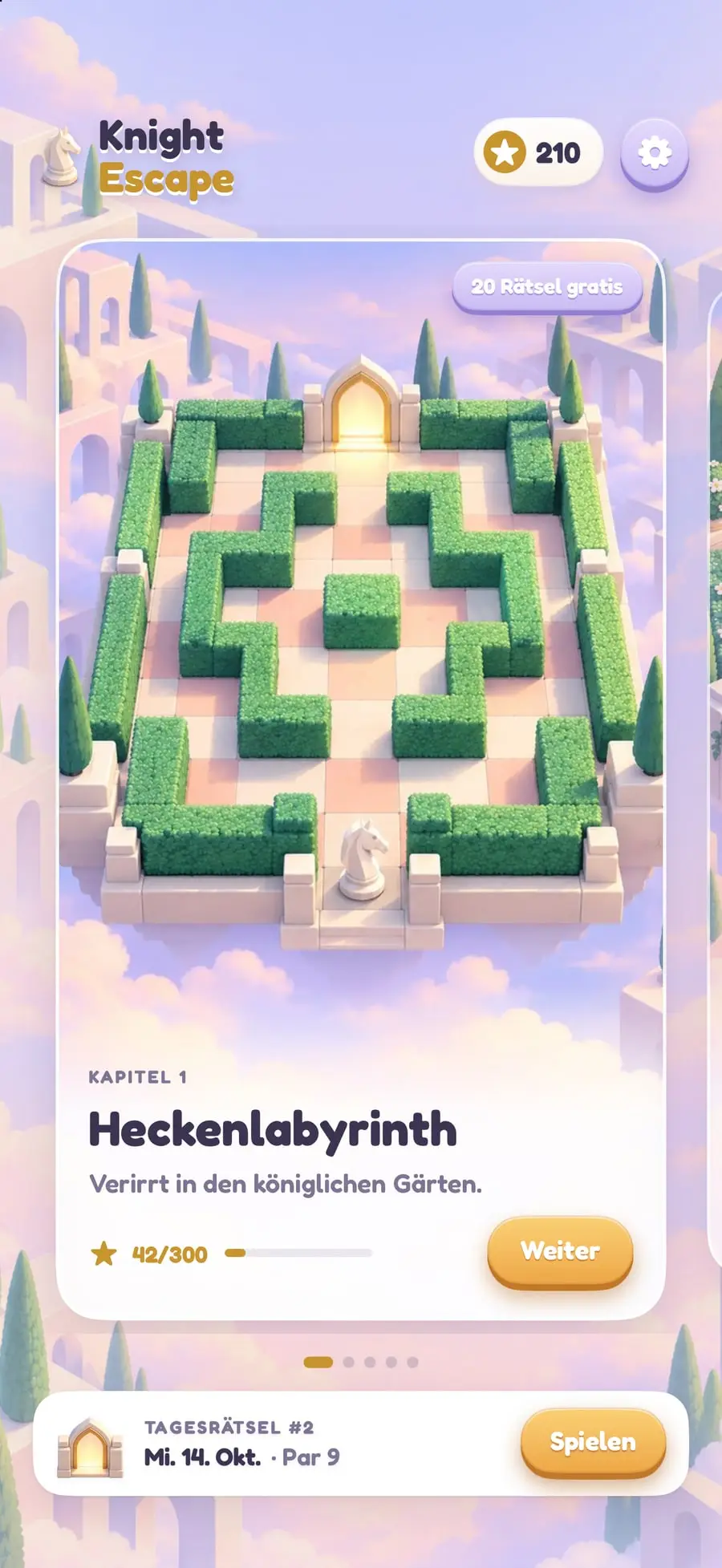 Entkomme Kapitel für Kapitel aus einem Märchenschloss